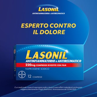 Lasonil - Antinfiammatorio e antireumatico per dolori da lievi a moderati - 12 compresse rivestite Lasonil - Antinfiammatorio e antireumatico per dolori da lievi a moderati - 12 compresse rivestite