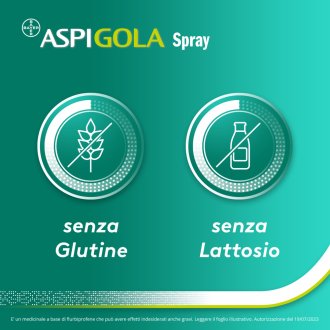 Aspi Gola Spray - Spray Anti-infiammatorio per mal di gola - 15 ml 0,25%