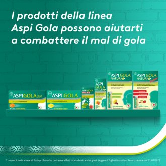 Aspi Gola - Trattamento sintomatico del mal di gola - Gusto Limone e Miele - 24 Pastiglie Aspi Gola - Trattamento sintomatico del mal di gola - Gusto Limone e Miele - 24 Pastiglie