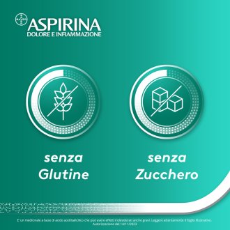 Aspirina Dolore e Infiammazione - Trattamento sintomatico di febbre e dolori - 20 Compresse 500 mg