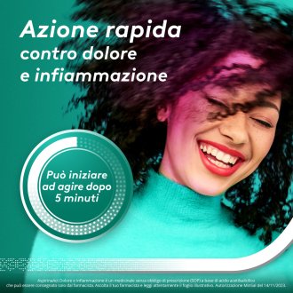 Aspirina Act Dolore e Infiammazione - Trattamento sintomatico di febbre e dolori - 12 Compresse 1000 mg