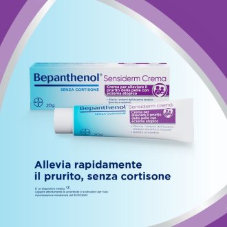 Bepanthenol Sensiderm Crema - Crema lenitiva contro le irritazioni della pelle - 20 g