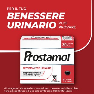 Prostamol - Integratore alimentare per la prostata e le vie urinarie - 30 Capsule
