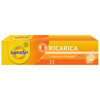 Supradyn Ricarica - Integratore alimentare energetico a base di vitamine e minerali - 15 compresse effervescenti Supradyn Ricarica - Integratore alimentare energetico a base di vitamine e minerali - 15 compresse effervescenti
