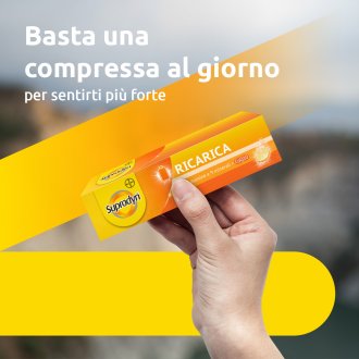 Supradyn Ricarica - Integratore alimentare energetico a base di vitamine e minerali - 15 compresse effervescenti Supradyn Ricarica - Integratore alimentare energetico a base di vitamine e minerali - 15 compresse effervescenti
