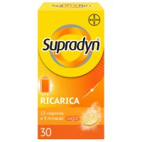 Supradyn Ricarica - Integratore alimentare energetico a base di vitamine e minerali - 30 compresse effervescenti Supradyn Ricarica - Integratore alimentare energetico a base di vitamine e minerali - 30 compresse effervescenti
