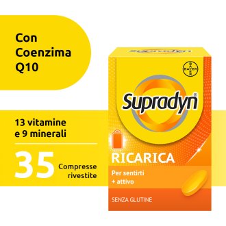 Supradyn Ricarica - Integratore alimentare energetico a base di vitamine e minerali - 35 compresse