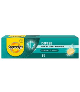 Supradyn Difese - Integratore alimentare per supportare il sistema immunitario - 15 compresse effervescenti Supradyn Difese - Integratore alimentare per supportare il sistema immunitario - 15 compresse effervescenti