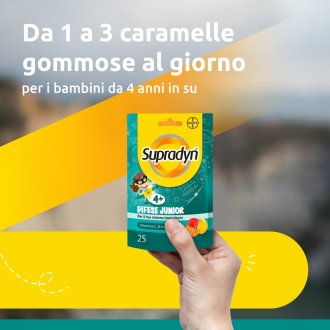 Supradyn Difese Junior - Integratore per le difese immunitarie dei bambini - 25 Caramelle Gommose Supradyn Difese Junior - Integratore per le difese immunitarie dei bambini - 25 Caramelle Gommose