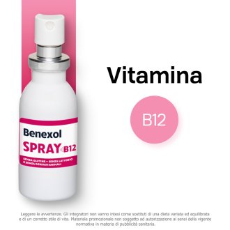 Benexol Spray B12 - Integratore alimentare a base di Vitamina B12 - 15 ml Benexol Spray B12 - Integratore alimentare a base di Vitamina B12 - 15 ml