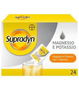 Supradyn Magnesio e Potassio - Integratore per stanchezza ed affaticamento - 24 bustine