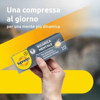 Supradyn Ricarica Mentale - Integratore tonico per stanchezza mentale - 10 Compresse Supradyn Ricarica Mentale - Integratore tonico per stanchezza mentale - 10 Compresse