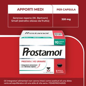 Prostamol - Integratore alimentare per la prostata e le vie urinarie - 90 Capsule