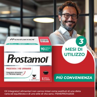 Prostamol - Integratore alimentare per la prostata e le vie urinarie - 90 Capsule