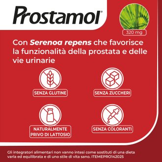 Prostamol - Integratore alimentare per la prostata e le vie urinarie - 90 Capsule
