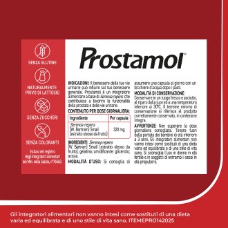 Prostamol - Integratore alimentare per la prostata e le vie urinarie - 90 Capsule