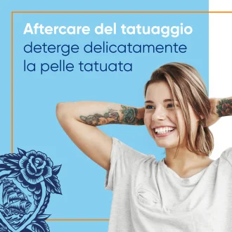 Bepanthenol Tattoo Detergente - Detergente delicato per pelle tatuata - 200 ml