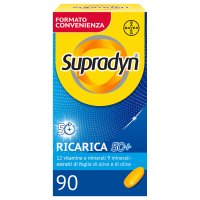 Supradyn Ricarica 50+ - Integratore antiossidante ed energizzante per adulti oltre i 50 anni - 90 Compresse rivestite Supradyn Ricarica 50+ - Integratore antiossidante ed energizzante per adulti oltre i 50 anni - 90 Compresse rivestite