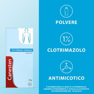 Canesten Polvere Cutanea 1% - Polvere antimicotica - 30 g
