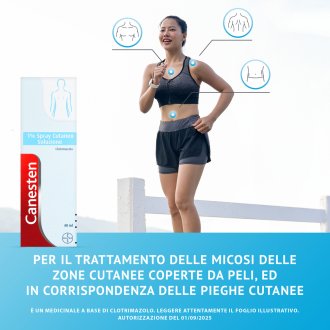 Canesten pray Cutaneo 1% - Trattamento delle micosi della pelle e delle piaghe - 40 ml Canesten pray Cutaneo 1% - Trattamento delle micosi della pelle e delle piaghe - 40 ml