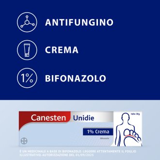 Canesten Unidie Crema 1% - Crema antimicotica - 30 g