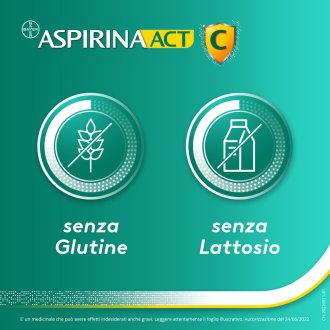Aspirina Act - Trattamento sintomatico di febbre e dolori da lievi a moderati - 10 compresse effervescenti
