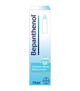 Bepanthenol Spray 5% - Schiuma rinfrescante e lenitiva per irritazioni della pelle - 75 ml