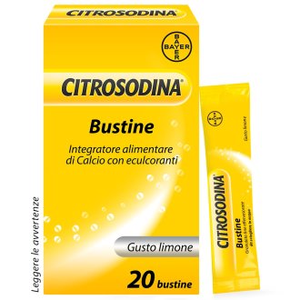 Citrosodina Bustine - Granulato effervescente con effetto digestivo antiacido - 20 Bustine