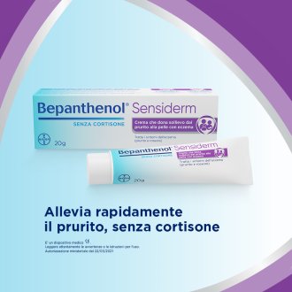 Bepanthenol Sensiderm Crema - Crema lenitiva contro le irritazioni della pelle - 20 g