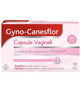 Gyno-Canesflor - Per l'equilibrio della flora batterica vaginale - 10 capsule Vaginali