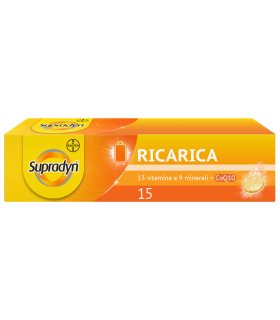 Supradyn Ricarica - Integratore alimentare energetico a base di vitamine e minerali - 15 compresse effervescenti