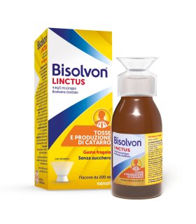 Bisolvon Linctus Sciroppo Tosse, Mucolitico per Catarro e Tosse Grassa, Gusto Fragola 200 ml