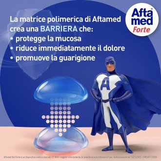 Aftamed Gel Forte - Per il trattamento di afte estese e molto dolorose - 8 ml