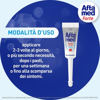 Aftamed Gel Forte - Per il trattamento di afte estese e molto dolorose - 8 ml