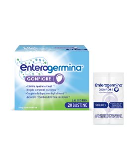 Enterogermina Gonfiore - Integratore alimentare per il meteorismo - 20 bustine