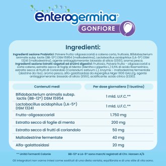 Enterogermina Gonfiore - Integratore alimentare per il meteorismo - 20 bustine