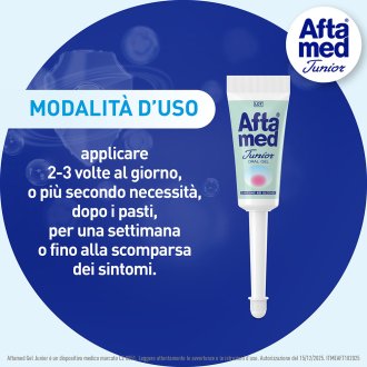 Aftamed Gel Junior - Per alleviare e guarire le afte nei bambini - 10 ml