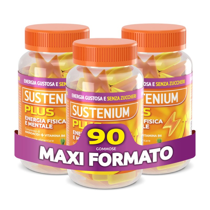 Sustenium Plus - Integratore alimentare energizzante - 90 caramelle Gommose Sustenium Plus - Integratore alimentare energizzante - 90 caramelle Gommose