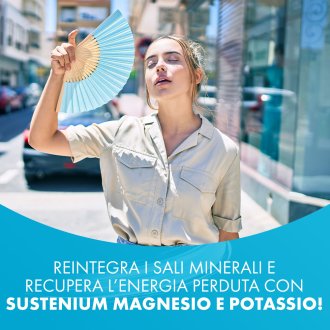 Sustenium Magnesio e Potassio - Integratore per stanchezza ed affaticamento - 28 bustine 