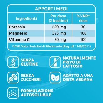 Sustenium Magnesio e Potassio - Integratore per stanchezza ed affaticamento - 28 bustine 