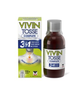 Vivin Tosse Complete - Rapido sollievo da mal di gola, tosse secca e tosse grassa - 150 ml
