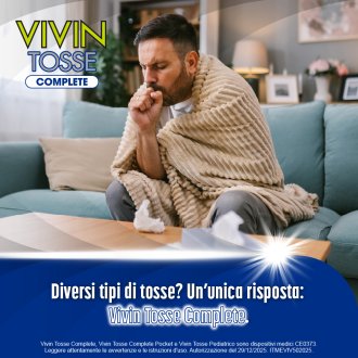 Vivin Tosse Complete - Rapido sollievo da mal di gola, tosse secca e tosse grassa - 150 ml