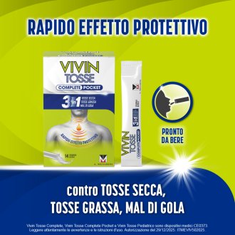 Vivin Tosse Pocket - Per tosse secca e tosse grassa - 14 stick