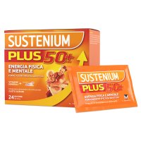Sustenium Plus 50+ - Integratore alimentare energizzante per over 50 - 24 buste