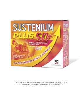 Sustenium Plus 50+ - Integratore alimentare energizzante per over 50 - 16 buste