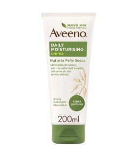 Aveeno Daily Moisturising Crema Idratante Corpo - Crema nutriente per pelli normali e secche - 200 ml