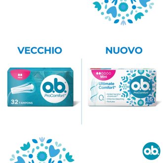 O.B. ProComfort Mini - Assorbenti interni per flusso leggero - 16 assorbenti