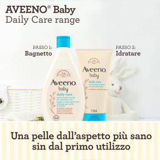 Aveeno Baby Crema Idratante Viso e Corpo - Crema protettiva contro le irritazioni cutanee - 150 ml