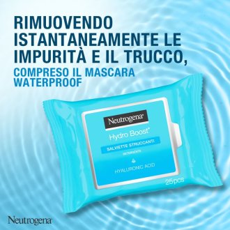 Neutrogena Hydro Boost Salviette Struccanti - Per viso e occhi - 25 pezzi