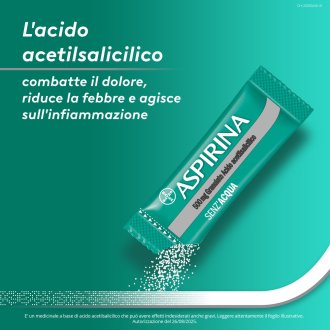Aspirina Granulato - Trattamento sintomatico di mal di testa, febbre e dolori da lievi a moderati - 20 bustine 500 mg
